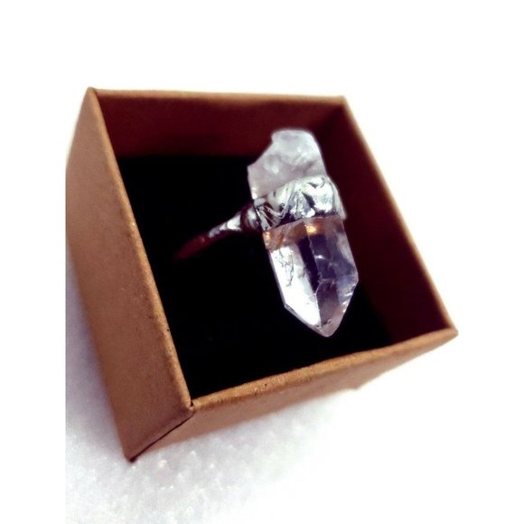 Quartz crystal Ring handmade size 10 - Picture 7 of 12